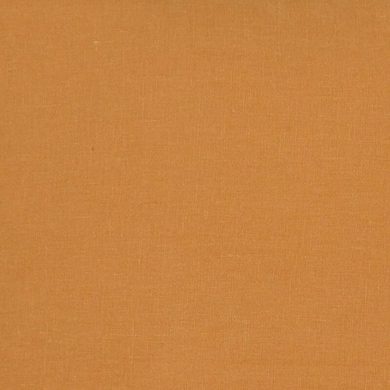 Linen cushion cover in mustard yellow color