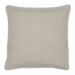 Beige-coloured linen cushion cover