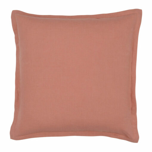 Linen cushion cover in pink colour