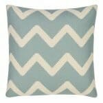 Cushion Cover in Square shape with Baby Blue Chevron - 45x45cm