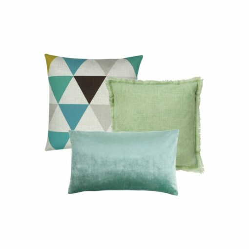 Image of sage green cushion covers in set of 3