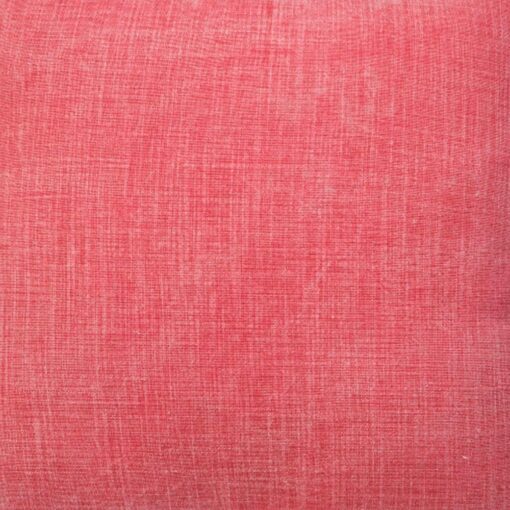 Close up image of red sand blasted cotton cushion cover