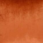 Close up image of 45cm x 45cm rust cushion cover in velvet linen material