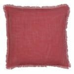 Dazzling cushion cover in scarlett colour made from pure cotton