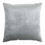 square Velvet cushion cover in Light Grey colour.