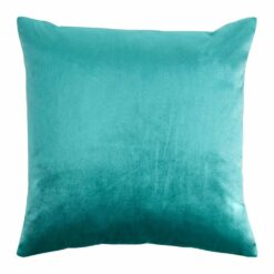 square Velvet cushion Cover in Blue Zircon colour.