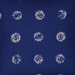 Close up image of tie dye design cushion cover made of cotton linen blend fabric