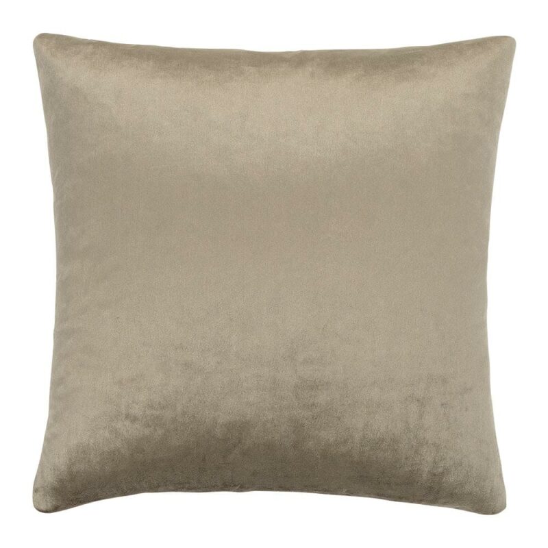 Taupe Velvet Linen Cushion Cover - 45cm x 45cm - SC785-45