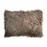 30cm x 50cm accent light mink fur cushion