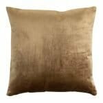 square Velvet cushion cover in brown colour.