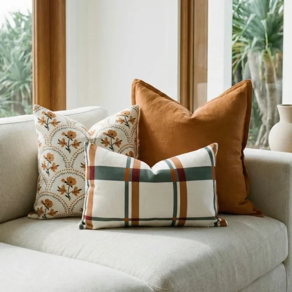 Amora Ginger Couch Cushions Set – 3 Covers