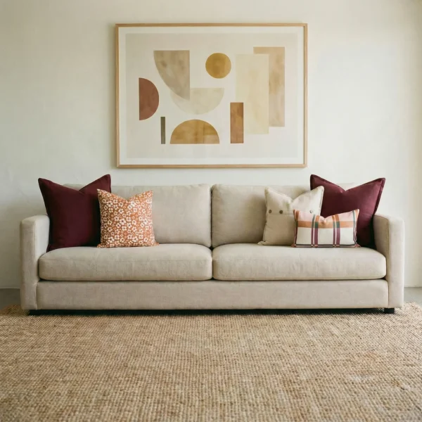Amora Plaid Sofa Cushions Set – 5 Covers