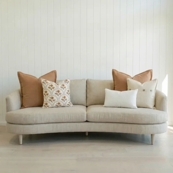 Amora Tan Sofa Cushions Set – 5 Covers