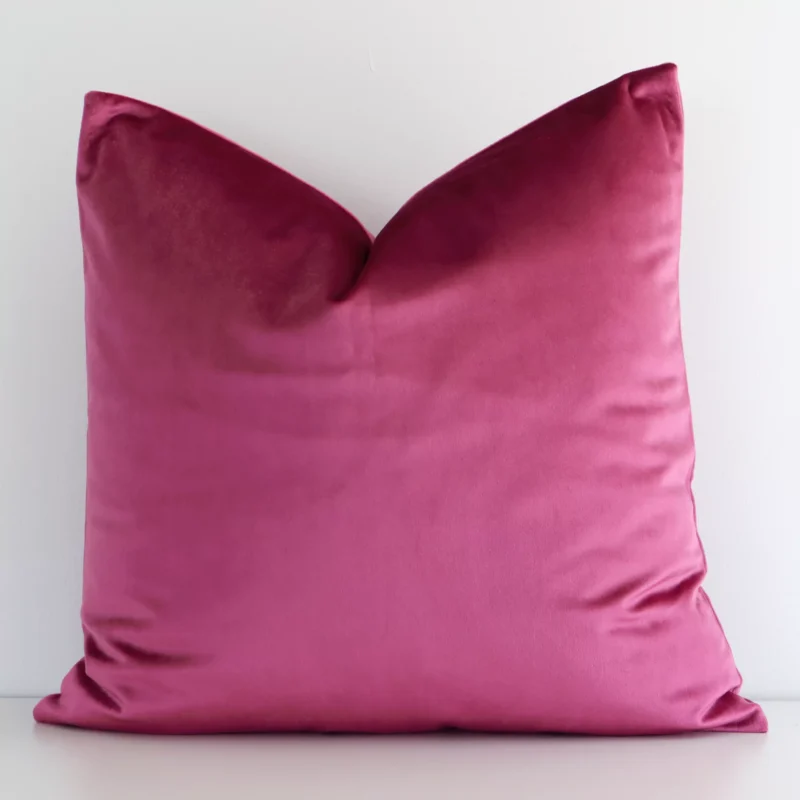 blush-velvet-linen-cushion-cover---sc786-45 Gorgeous velvet square cushion in a blush colour. It has a charming solid colour style.