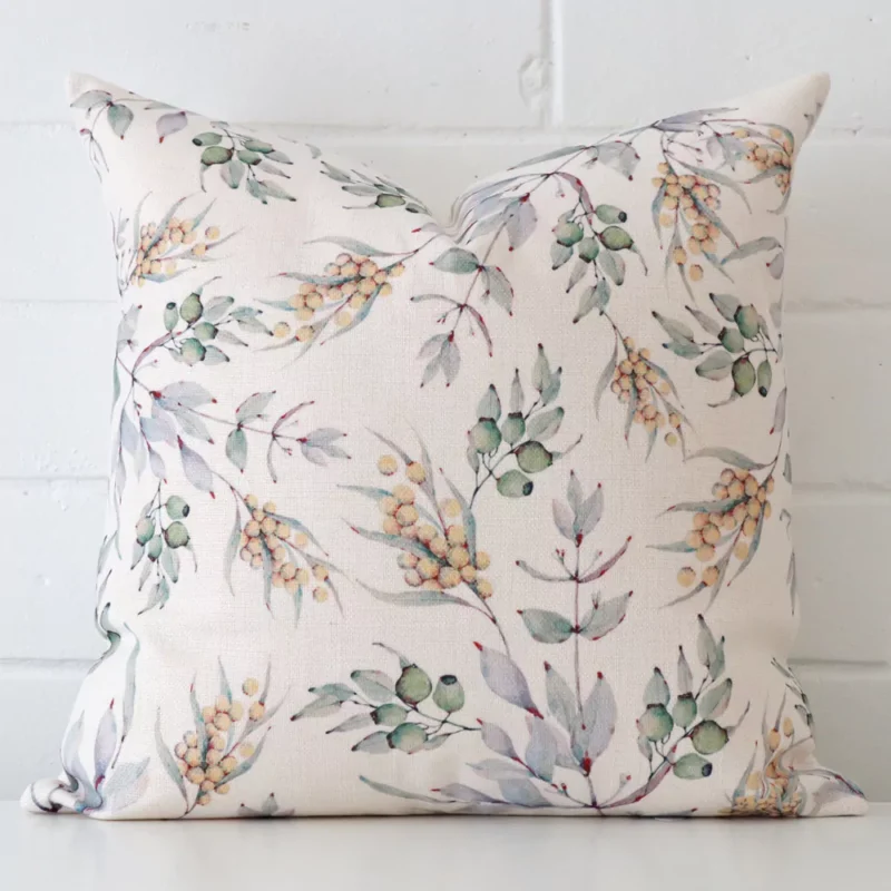 botanical-wattle-cushion-cover-45cm-x-45cm-sc821-45 An alluring linen square cushion. It features an attractive style.
