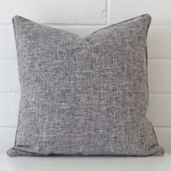 Gorgeous linen square cushion in a grey colour.