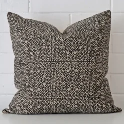 Vibrant designer cushion cover constructed from designer fabric and shown in a large size.
