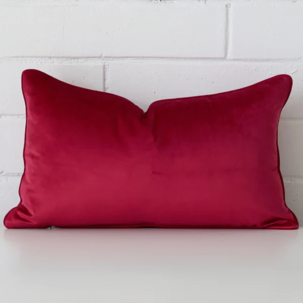 Dark Pink Velvet Cushion Cover - Rectangle