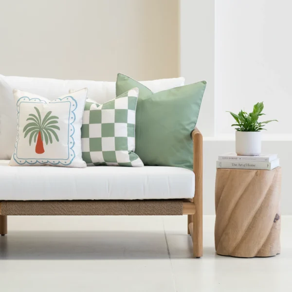 Isla Green Outdoor Couch Cushions Set - 3 Covers