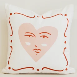 Isla Heart Waterproof Outdoor Cushion Cover