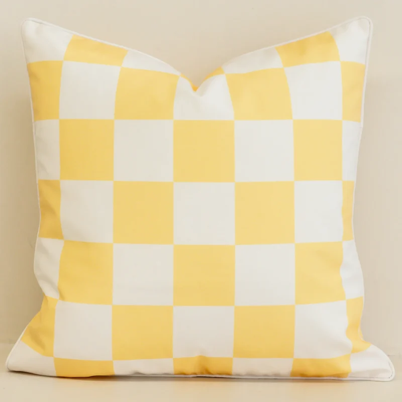 isla-lemon-yellow-waterproof-check-outdoor-cushion-cover-SC1114-45