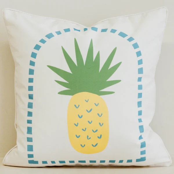 Isla Pineapple Waterproof Outdoor Cushion Cover