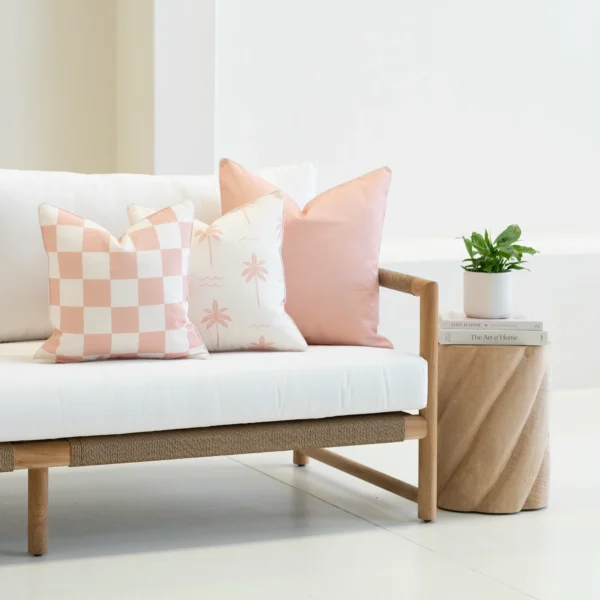 Isla Pink Outdoor Couch Cushions Set - 3 Covers