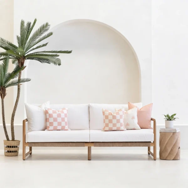 Isla Pink Outdoor Sofa Cushions Set - 5 Covers