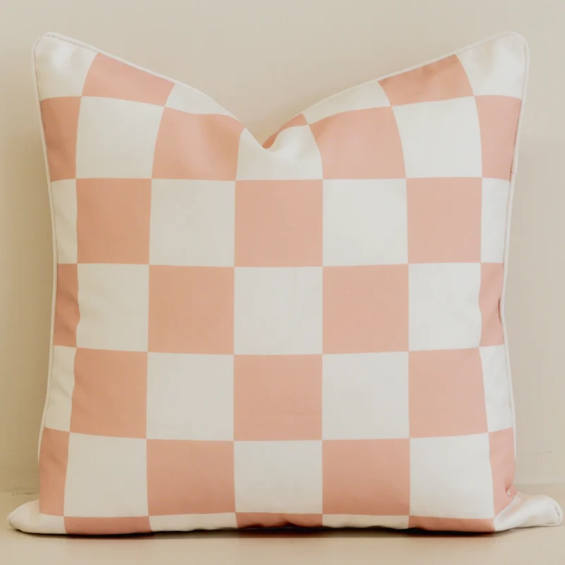 isla-pink-waterproof-check-outdoor-cushion-cover---SC1122-45
