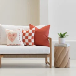 Isla Red Outdoor Couch Cushions Set - 3 Covers