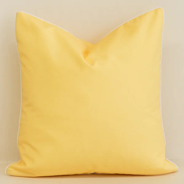 Isla Waterproof Lemon Yellow Outdoor Cushion Cover - Large