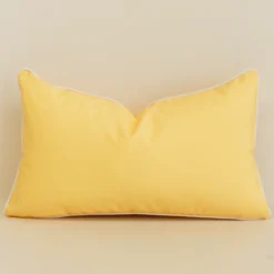 Isla Waterproof Lemon Yellow Outdoor Cushion Cover - Rectangle