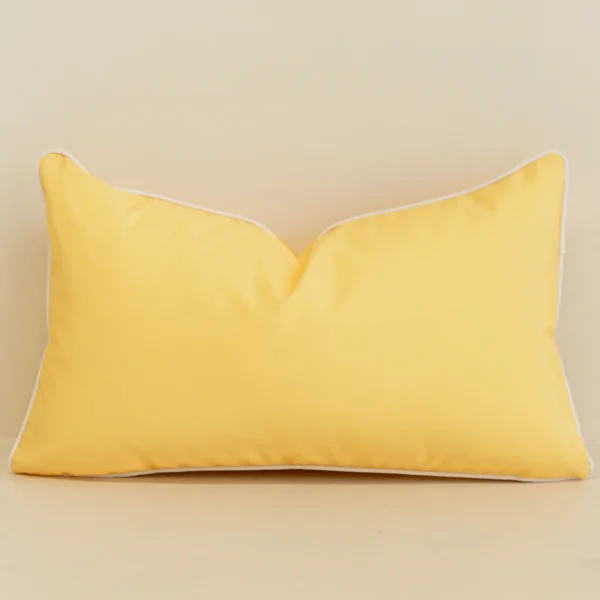 Isla Waterproof Lemon Yellow Outdoor Cushion Cover - Rectangle