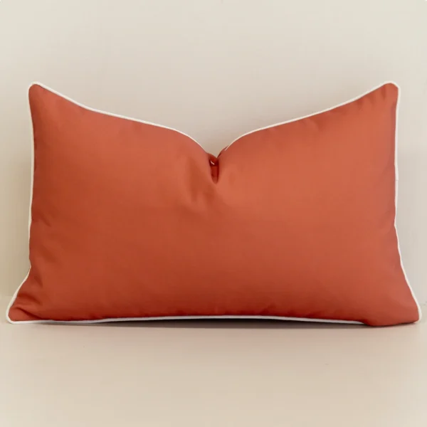 Isla Waterproof Red Outdoor Cushion Cover - Rectangle