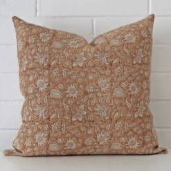 Lovely floral cushion made from designer fabric and in an elegant large size.