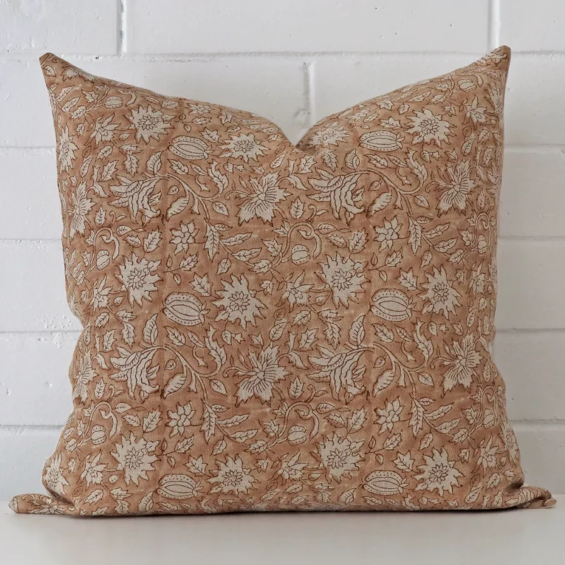 laurel-floral-designer-cushion-cover-art111-55c Lovely floral cushion made from designer fabric and in an elegant large size.