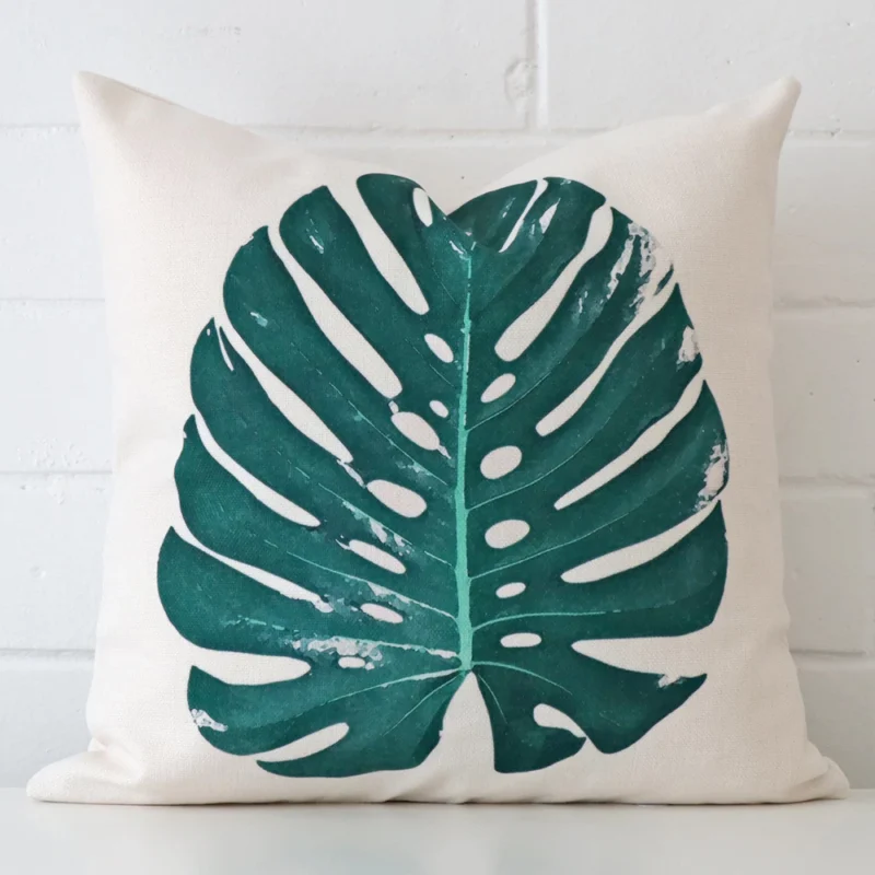 lush-arums-cushion-cover-45cm-x-45cm-sc673-45 A graceful square cushion with a design on durable linen fabric.