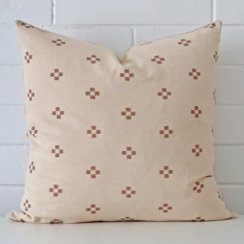 maeve-designer-cushion-cover-art100-55c Gorgeous designer large cushion that has a charming style.