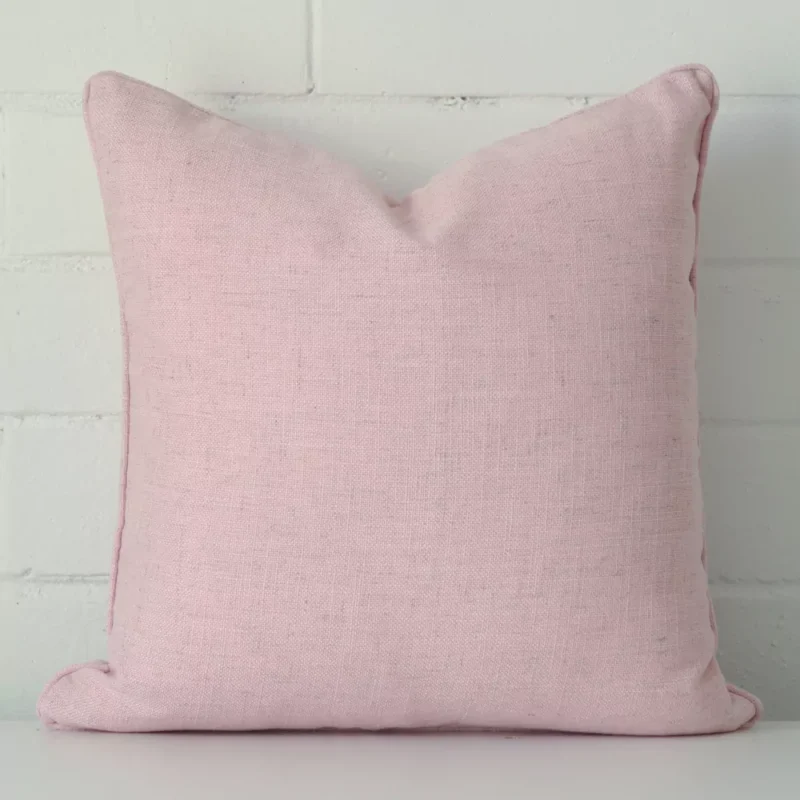 meriden-baby-pink-cushion-cover-45cm-x-45cm-sc525-45 A bold linen cushion in a sleek square size with a baby pink tone of colour.