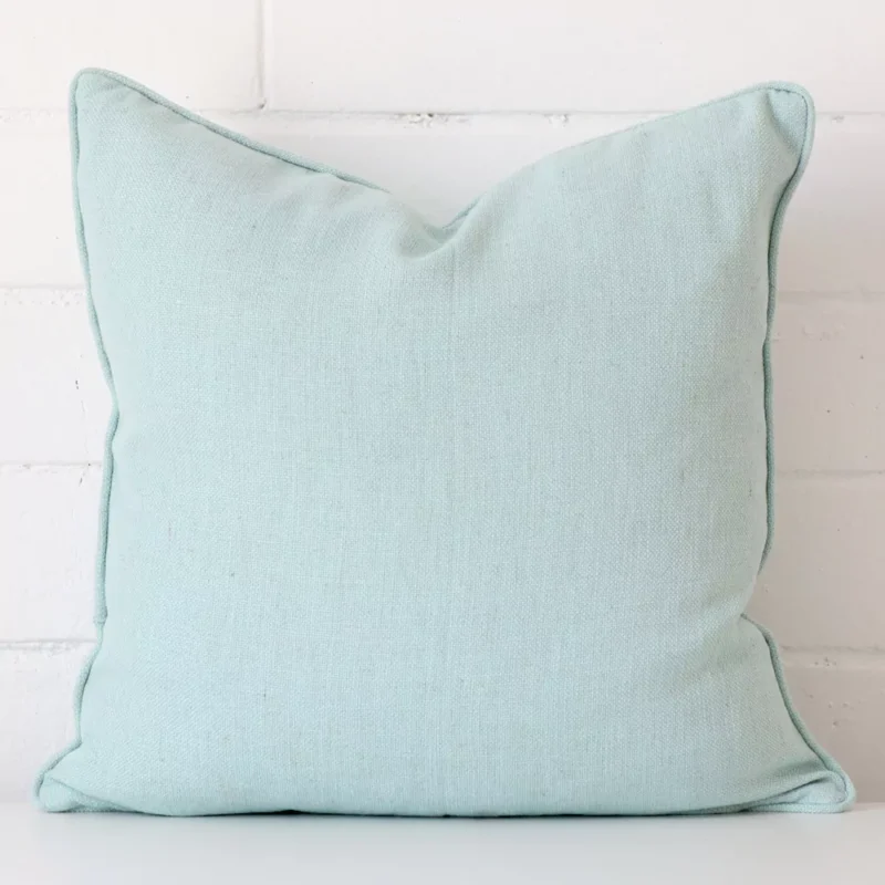 meriden-mint-cushion-cover-45cm-x-45cmsc527-45 An alluring linen square cushion cover in mint.