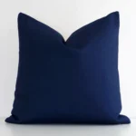 A superior linen midnight cushion cover yielding a solid colour design and in a classy square shape.