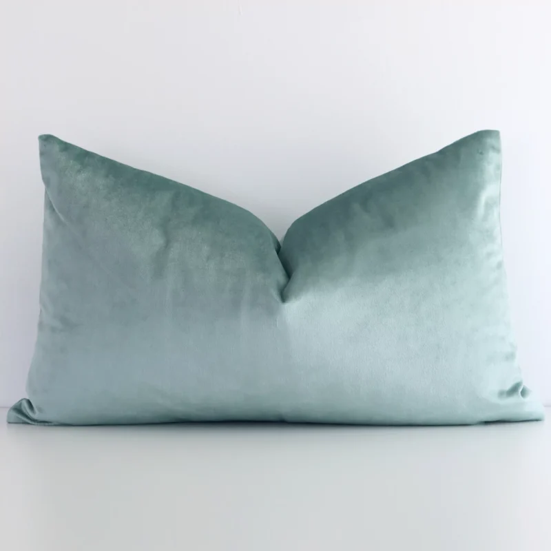 mint-velvet-linen-rectangular-cushion-cover---30cm-x-50cm---sc506-30 An eye-catching velvet rectangular cushion cover featuring a hue that is mint. It has a charming solid colour style.