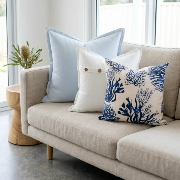 New England Couch Cushions Set - 3 Covers