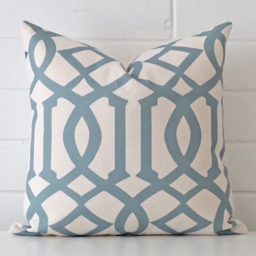 Gorgeous linen square cushion. It has a charming patterned style.