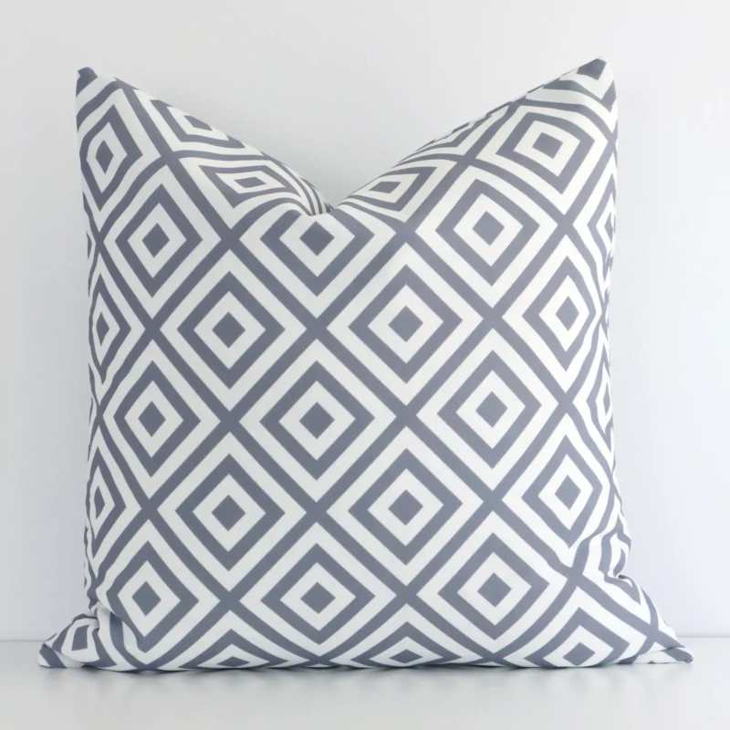 otama-geometric-waterproof-grey-outdoor-cushion-cover---sc703-45 An eye-catching outdoor square cushion cover featuring a hue that is grey. It has a unique geometric style.