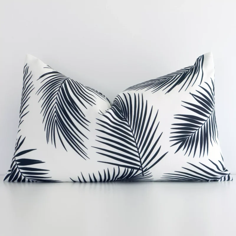 otama-palm-waterproof-rectangular-black-and-white-outdoor-cushion-cover---rectangle---sc696-30 A stunning rectangle outdoor cushion in a black and white colour. It has an exquisite palm design.