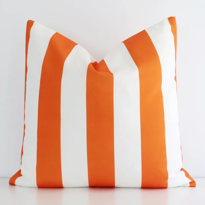otama-striped-waterproof-orange-large-outdoor-cushion-cover---large---sc717-55 A premium outdoor orange striped cushion boasting a large size.
