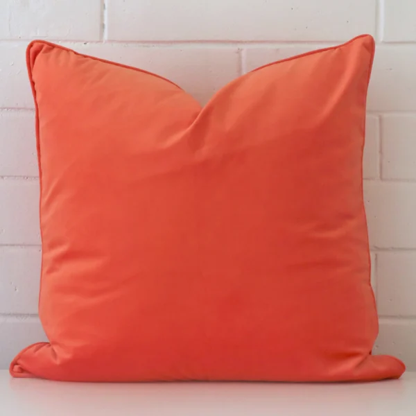 Peach Velvet Cushion Cover - Large