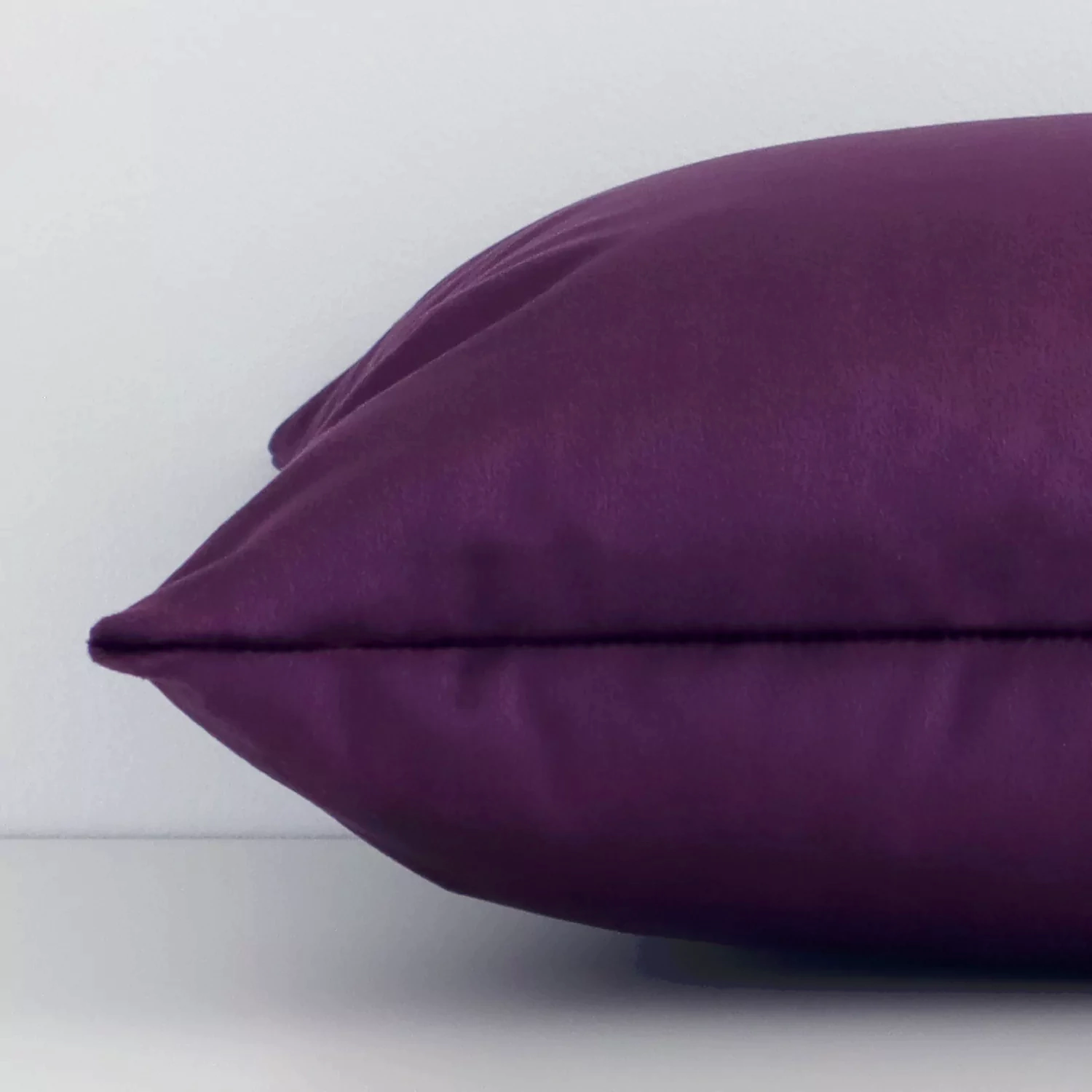 Plum Purple Velvet Cushion Cover Rectangle