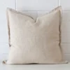 A superior linen cushion cover in a classy large size.